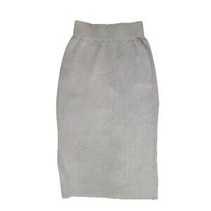 Hesperios $520 Archimedes Skirt S Long Pencil Baby Alpaca Silk Peru Ribbed Chic